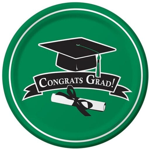 Green Grad Plates 7&Quot; 18Ct