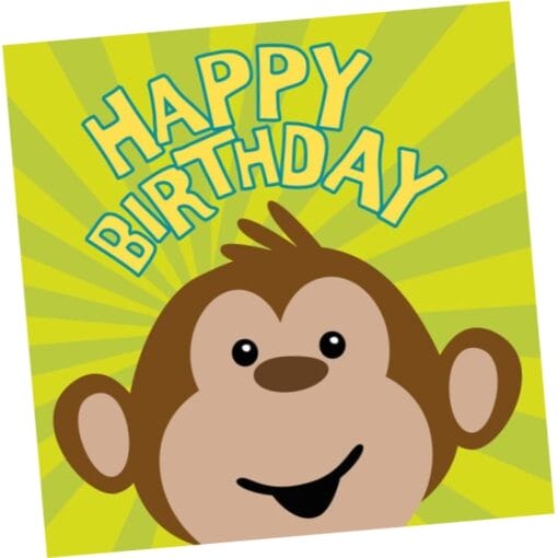 Monkeyin' Around Napkins Lunch Bdy 16Ct