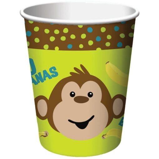 Monkeyin' Around Cups Hot/Cold 8Ct