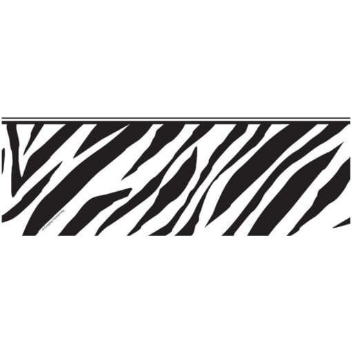 Zebra Border Print Tablecover Pl 54X108