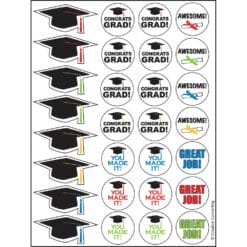 Grad Stickers Die Cut 4SHT
