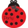 Ladybug Fancy Invites Diecut 8CT