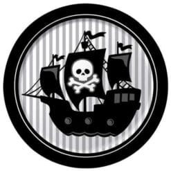 Pirate Parrty Foil Plates 9" 8CT