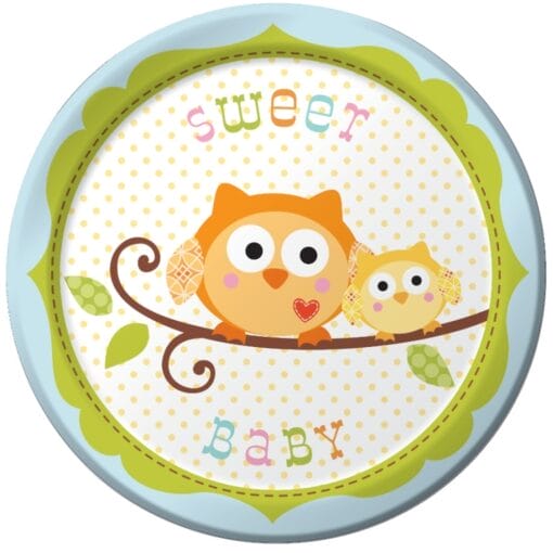 Happi Tree Boy Plates Paper 7&Quot; 8Ct