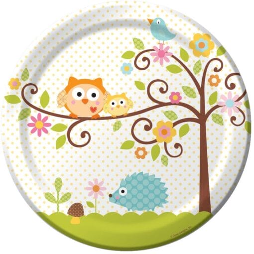 Happi Tree Plates Paper 9&Quot; 8Ct