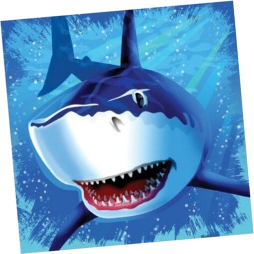 Shark Splash Napkins Lunch 3P 16Ct