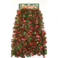 Red & Green Boa Tinsel Garland 10ft