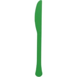 Festive Green Premium Plastic Knives 20CT