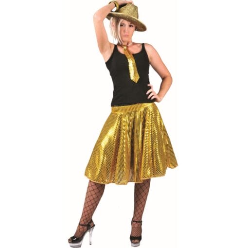 Disco Skirt Gold Adult