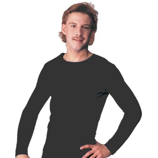 Mens Tights Jersey Top Black