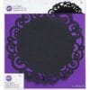 Black Round Paper Doilies 12