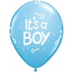 11" It's A Boy Latex - Pale Blue
