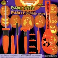 Family Pumpkin Carving & Etching Kit 20pcs