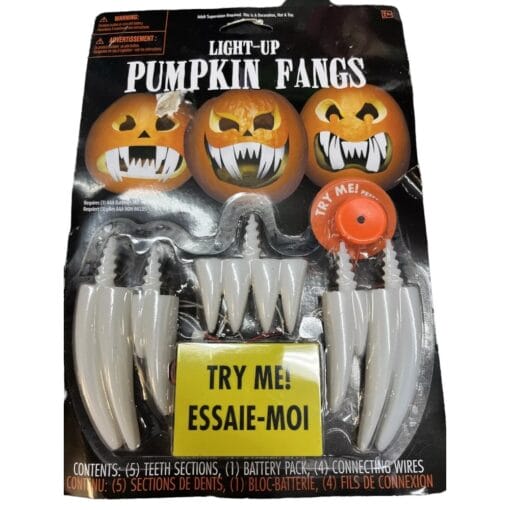 Light-Up Pumpkin Teeth