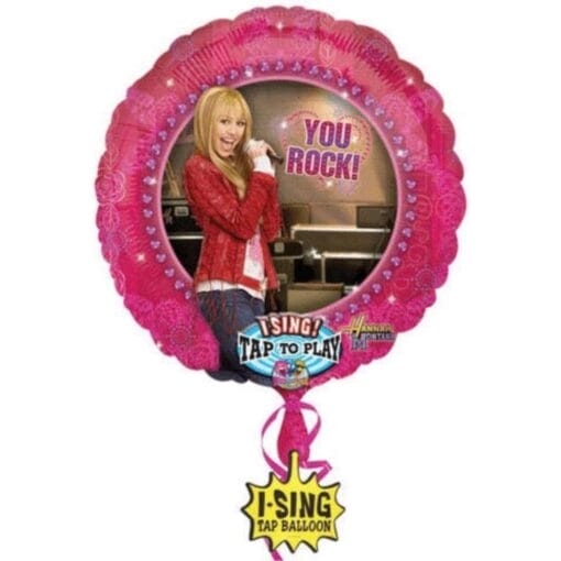 28&Quot; Rnd Hanna Montana Singing Balloon