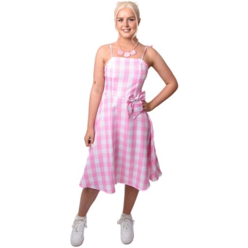 Pink Doll 80'S Summer Girl'S Dress Costume