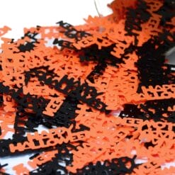 Confetti Word "Hppy Hlwn" Blk/Orn 1oz