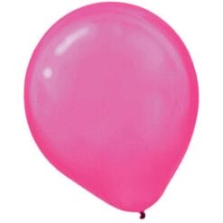 12" Pearl Bright Pink Latex Balloons 72CT