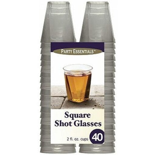 Square Shot Glasses 2Oz 40Ct