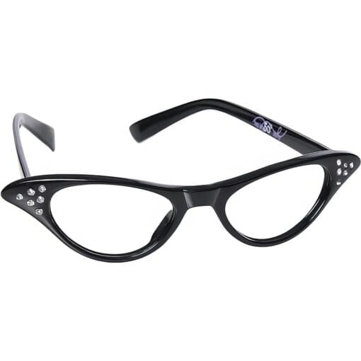 Cat Eyes 50'S Glasses Black