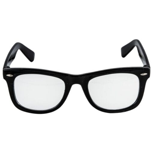 Nerd Retro Glasses Black