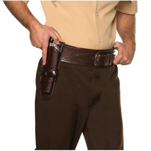 Cowboy Single Gun Holster &Amp; Belt Adult