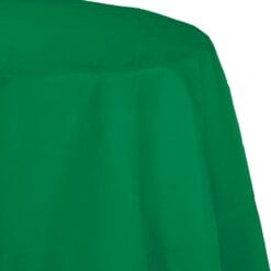 E Green Tablecover 82" RND PPR/Poly