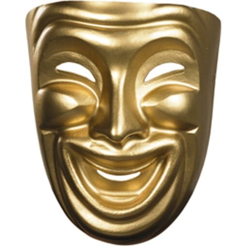 Gold Comedy Mask