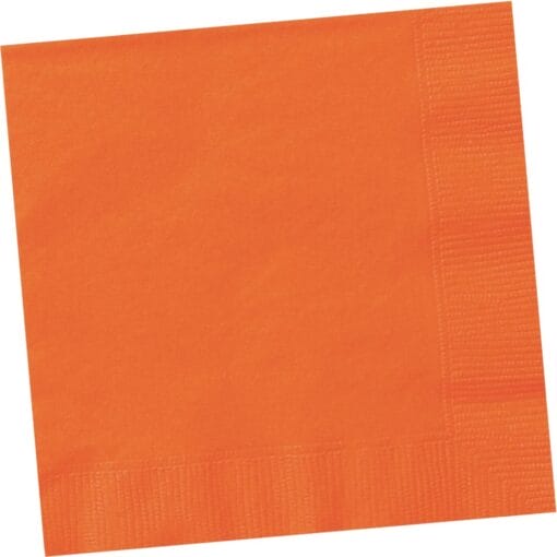 Pumpkin Orange Napkins Lunch 20Ct