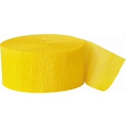Yellow-Hot Crepe Streamer 81ft