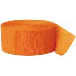 Orange Crepe Streamer 81ft