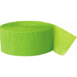 Green-Lime Crepe Streamer 81ft