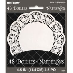 Doilies White Paper Round 4.5" 48CT