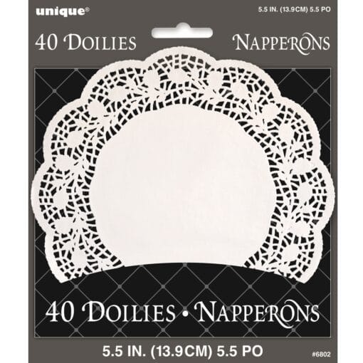 Doilies White Paper Round 5.5&Quot; 40Ct