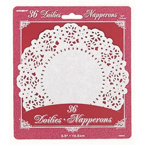 Doilies White Paper Round 6.5&Quot; 36Ct