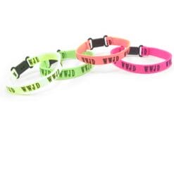 Religious WWJD Bracelets 6CT