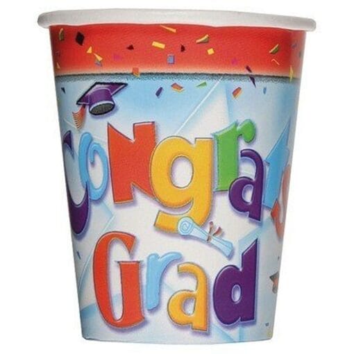 Grad Cheer Cups Hot/Cold 9Oz 14Ct