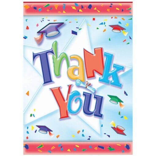 Grad Cheer Thank You Notes 8Ct