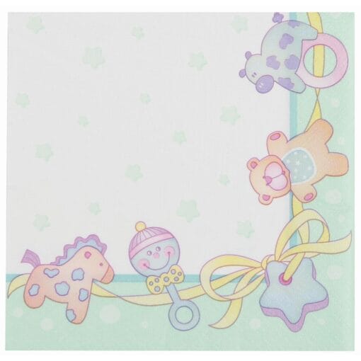 Baby Toys Beverage Napkins 20Ct