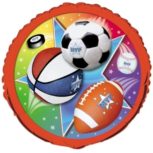 18&Quot; Rnd Sports Mvp Foil Balloon