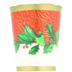 Cmas Holly 9OZ Cups 8CT