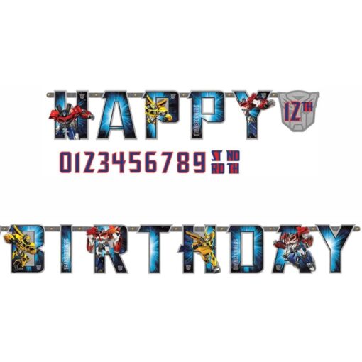 Transformers Jumbo Letter Banner 10.5Ft