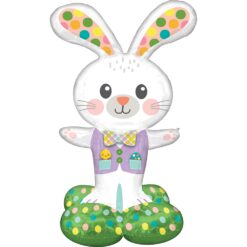 45" SHP Happy Birthday Standing Gift Air Fill Balloon