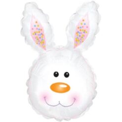 30" SHP Bunny Head Mylar Balloon