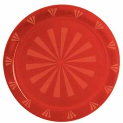 12" RND Tray Red