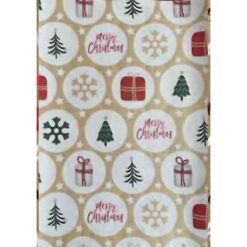 Christmas Icons On Kraft Wrapping Paper 24in x 50ft