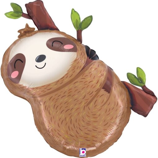 28&Quot; Cute Sloth Shape Jumbo Foil Balloon