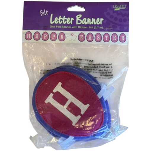 Happy Easter Felt Letter Banner 9Ft