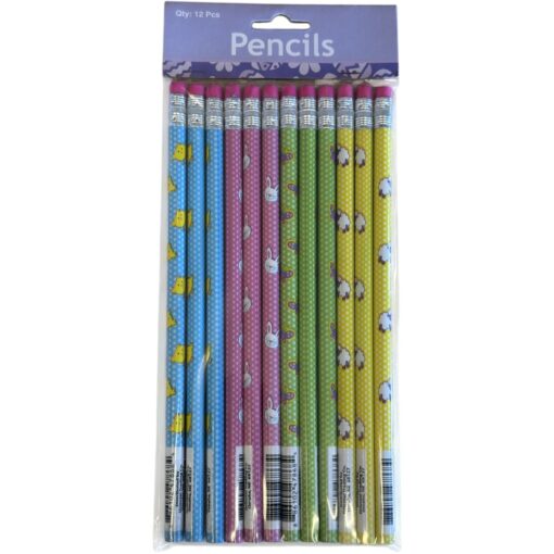 Easter Pencils, Astd Colors 12Ct