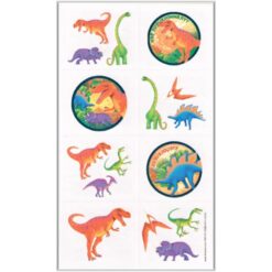 Dinosaur Temporary Tattoo Squares 8CT